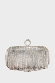 Party Wear Clutch BK4097-Silver