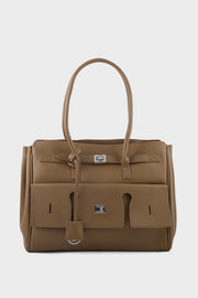 Tote Shoulder Bags BS2215-Brown