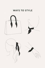 Premium Silk Bag Scarf BF0006-Beige