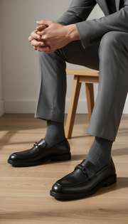 Men Formal Loafers MF7053-Black