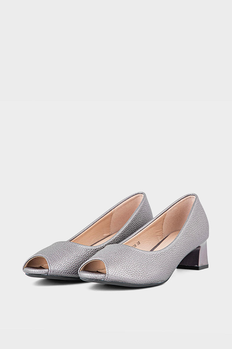Formal Peep Toes IF3506-Gun Metallic