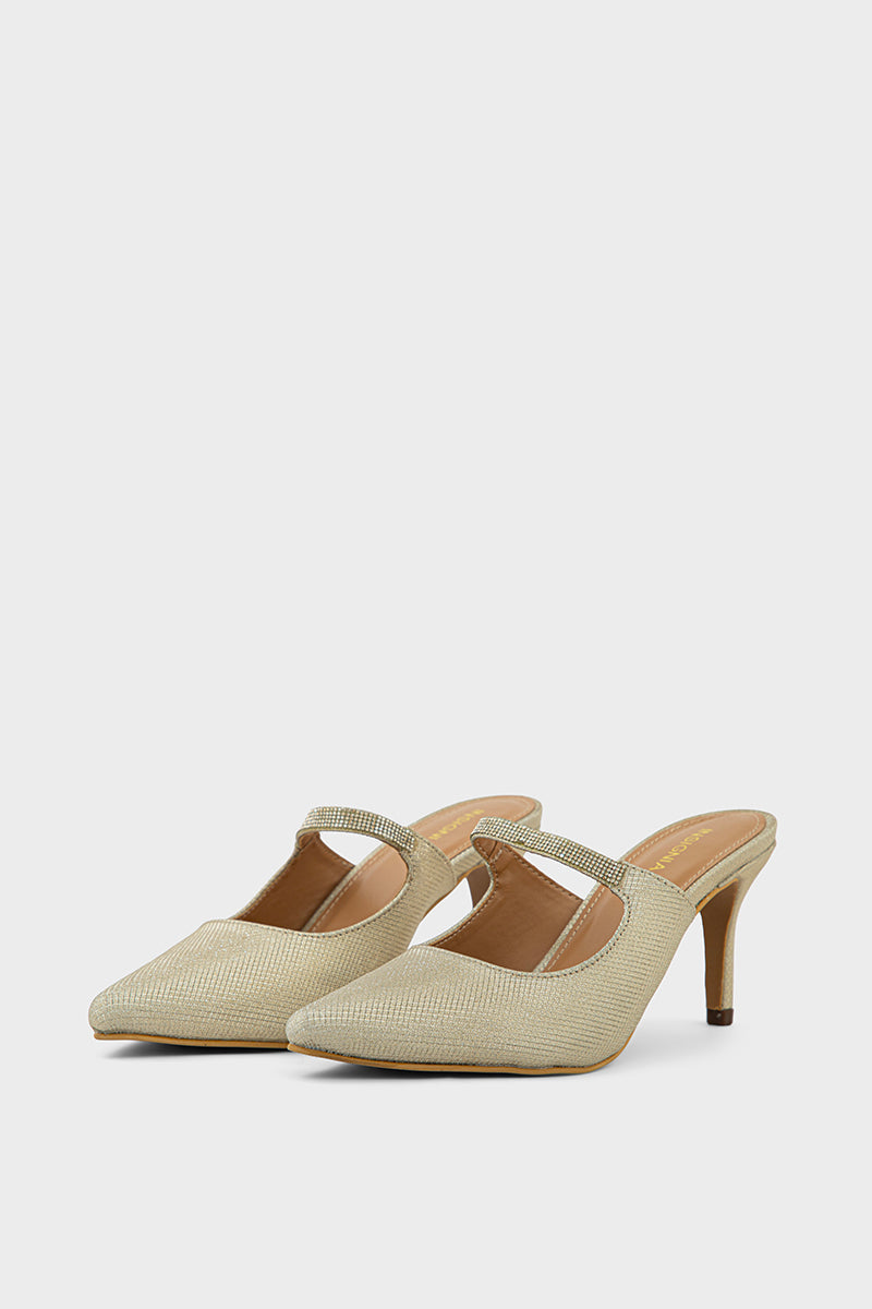 Party Wear Mule IP8512-Gold