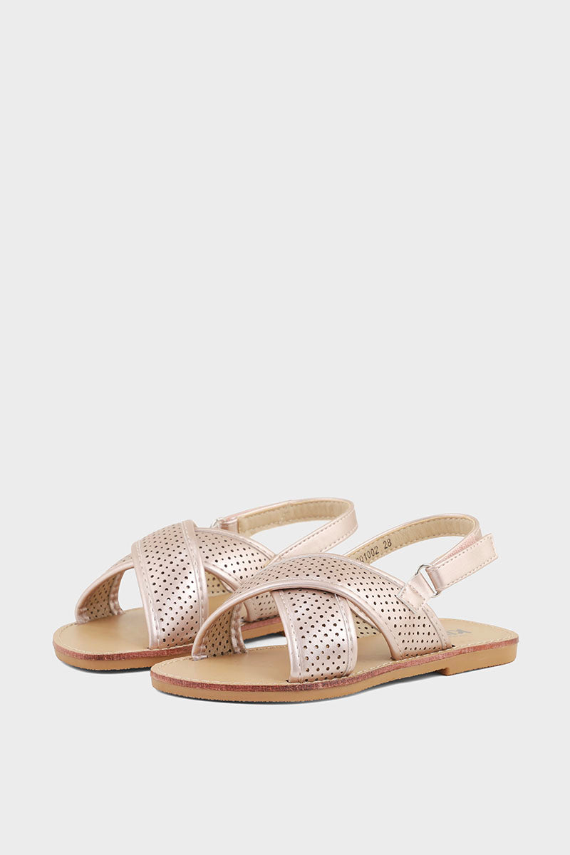 Girls Casual Sandal GQ1002-Rose Gold