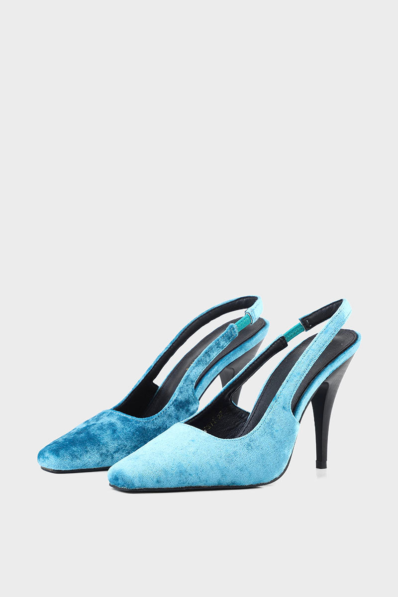 Teal 2024 slingback shoes