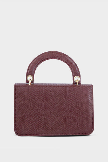 Top Handle Hand Bags B10545-Maroon