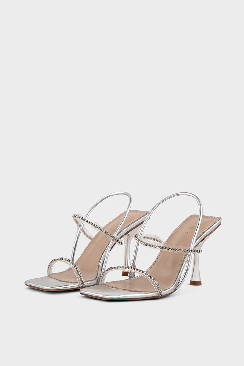 Party Wear Sandal IP2055-Silver