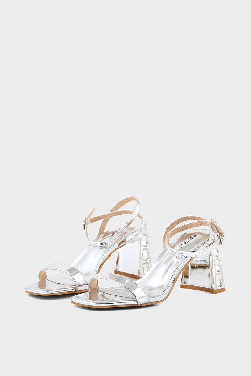 Party Wear Sandal I23713-Silver