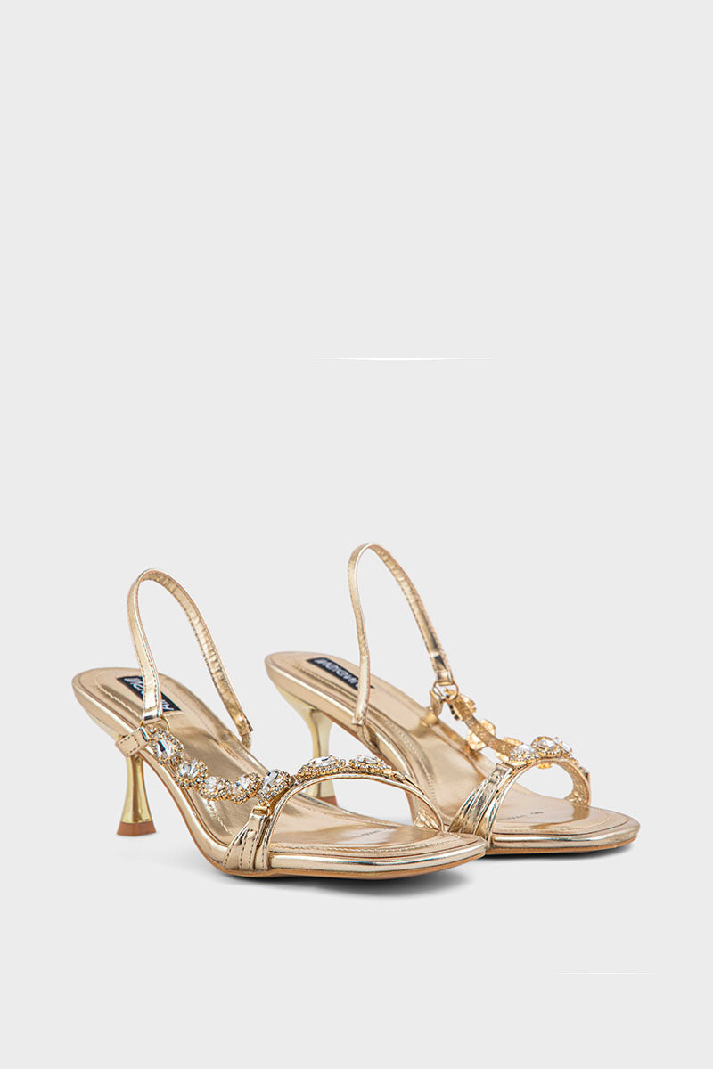 Party Wear Sandal IP2054-Gold