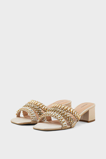 Party Wear Slip On IP0054-Golden