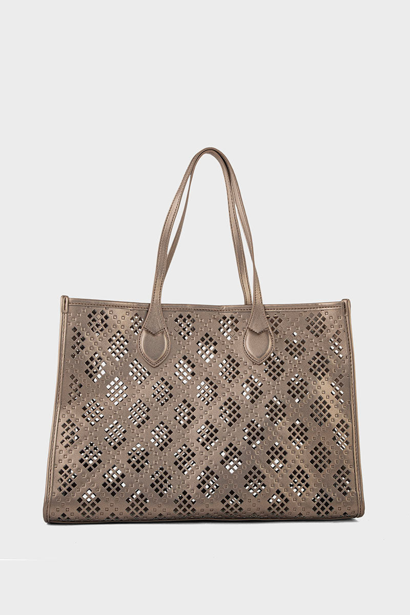 Tote Hand Bags BS2190-Pewter