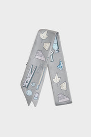 Premium Silk Bag Scarf BF0001-Beige