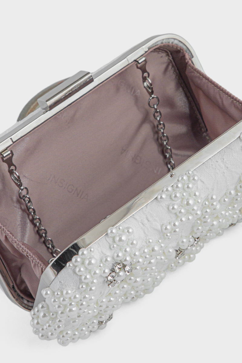 Party Wear Clutch BK4104-Ivory