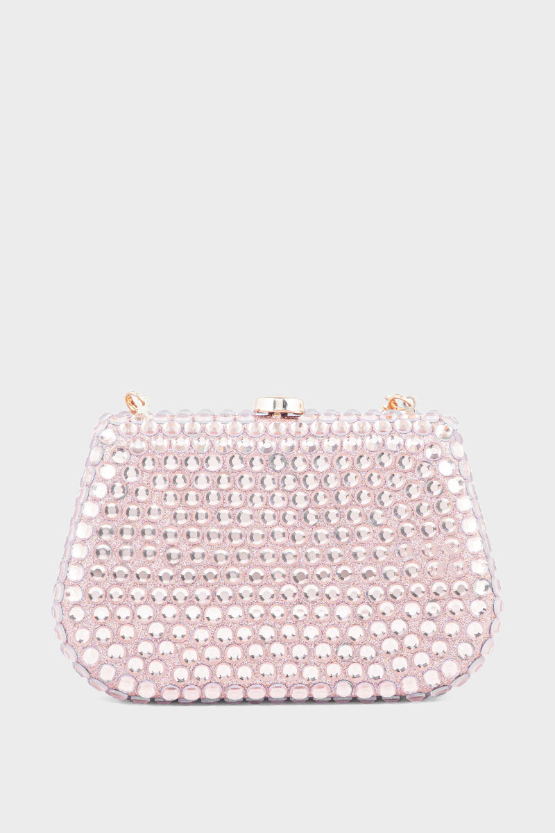 Party Wear Clutch BK4035-Rose Gold