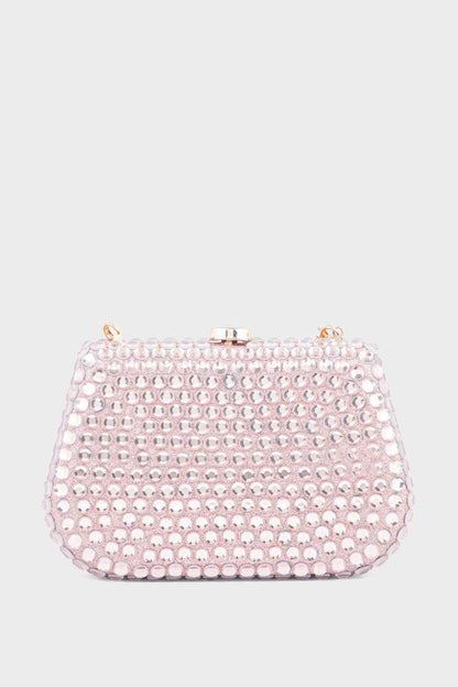 Party Wear Clutch BK4035-Rose Gold