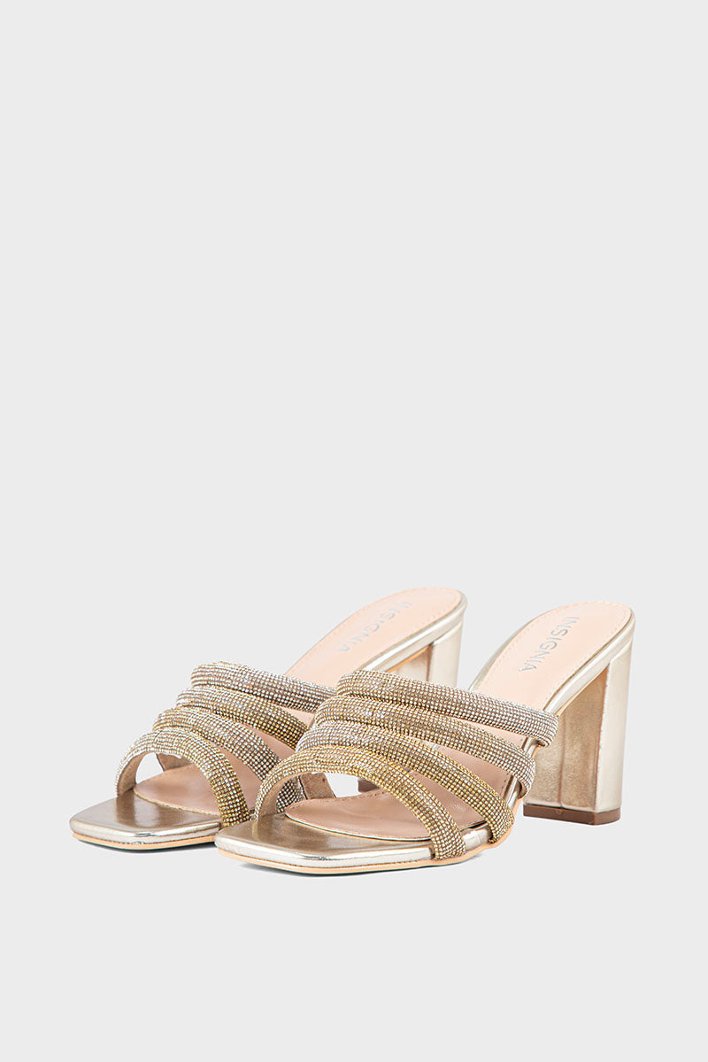 Party Wear Slip On IP0043-Golden