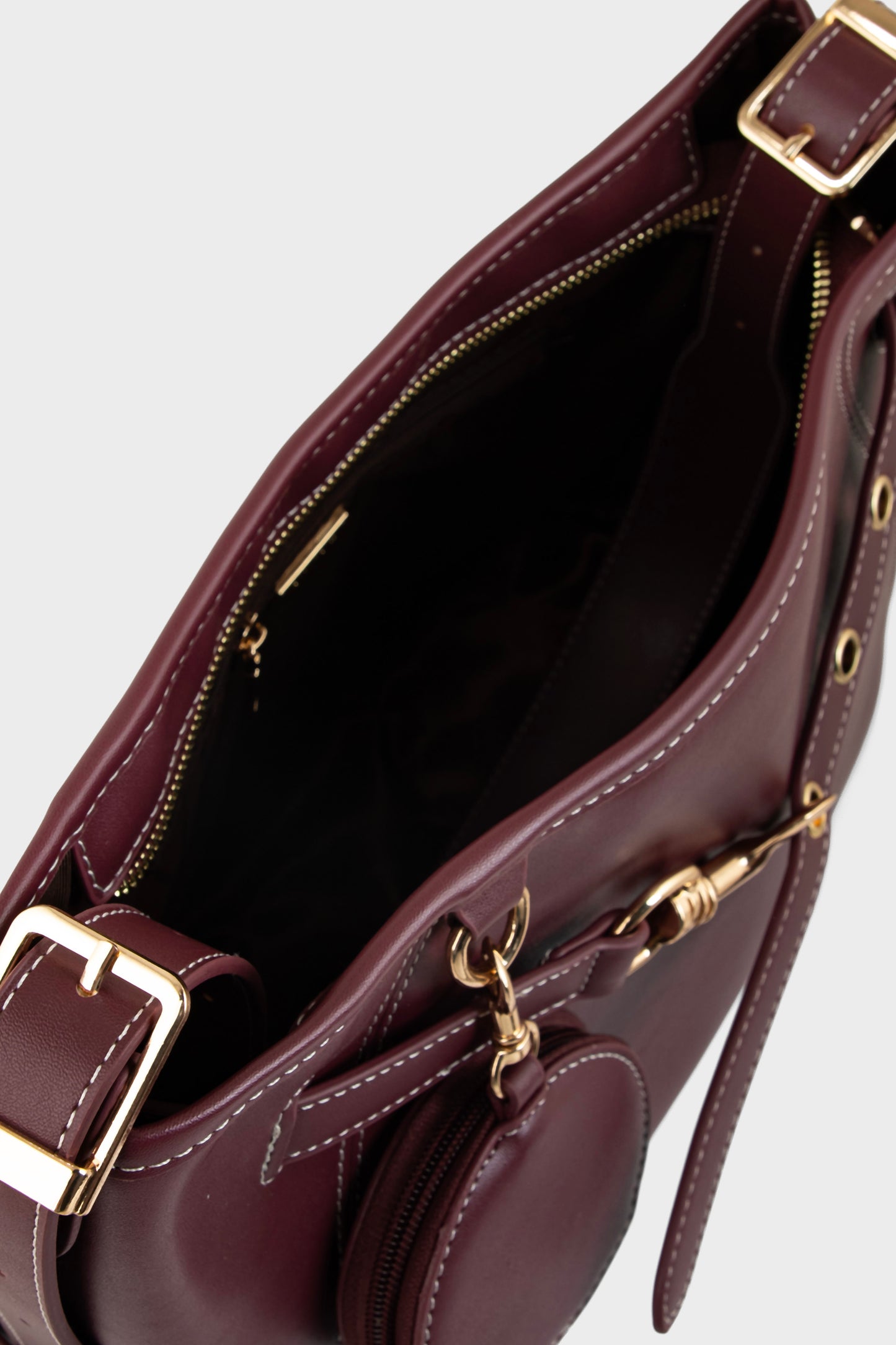 Formal Shoulder Bags BS2337-Burgundy