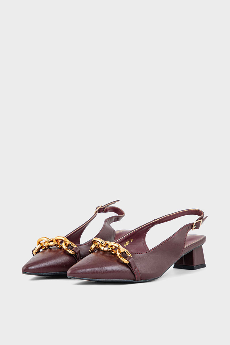 Formal Sling Back IF4040-Maroon