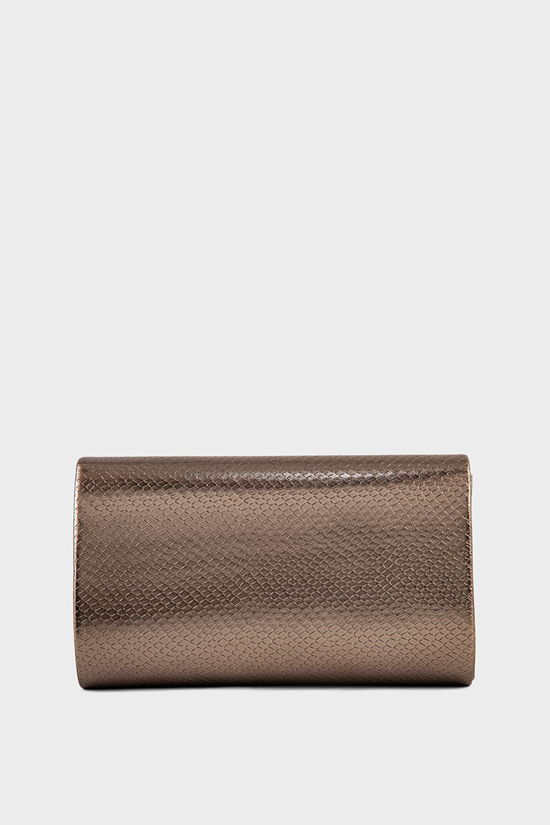 Party Wear Clutch BK4075-Gun Metallic