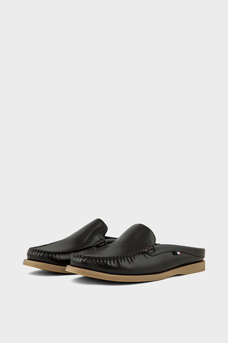 Men Casual Back Open Moccs MC6502-Coffee