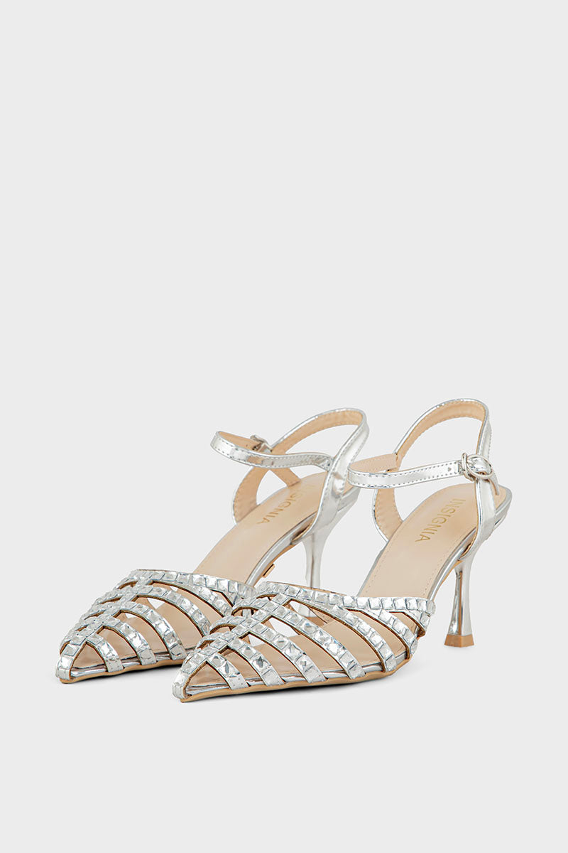 Party Wear Sandal IP2026-Silver