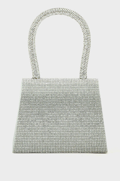 Top Handle Hand Bags BH0043-Silver