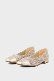 Party Wear Pumps I41409-Golden