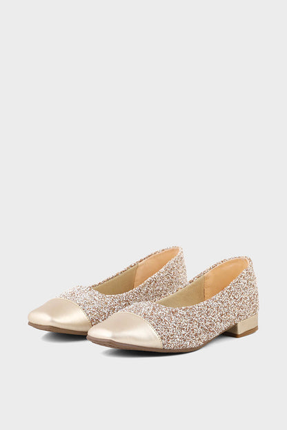 Party Wear Pumps I41409-Golden