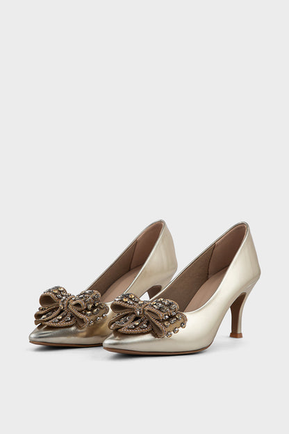Formal Court Shoes IP5027-Gold