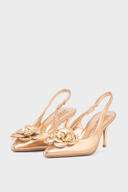 Party Wear Sling Back IP4012-Champagne