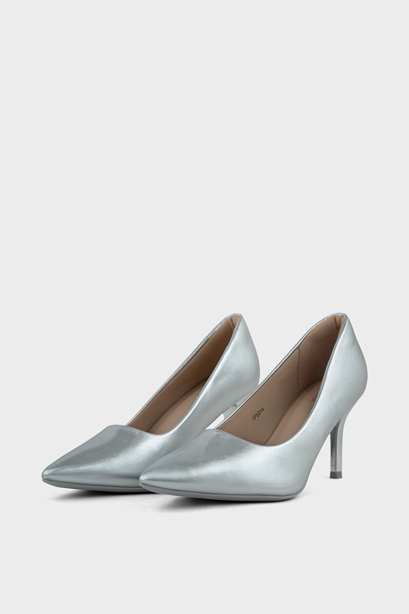 Party Wear Court Shoes IP5014-Silver