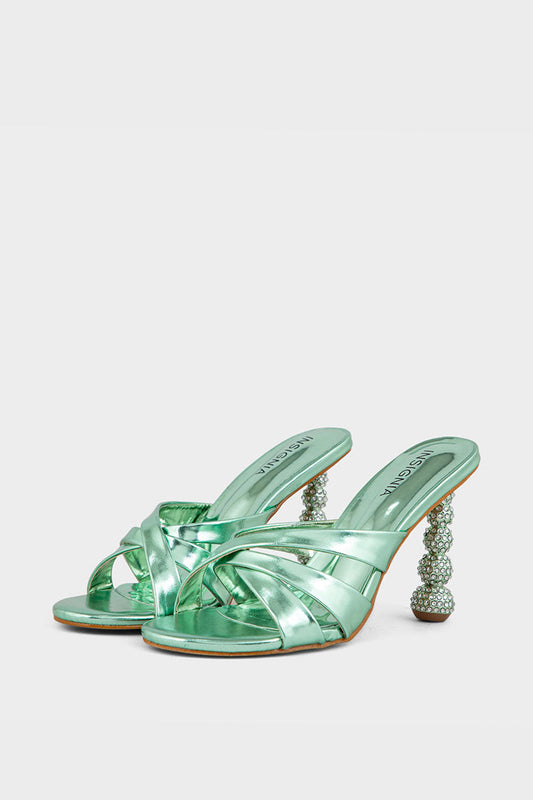 Party Wear Slip On IP0051-Green