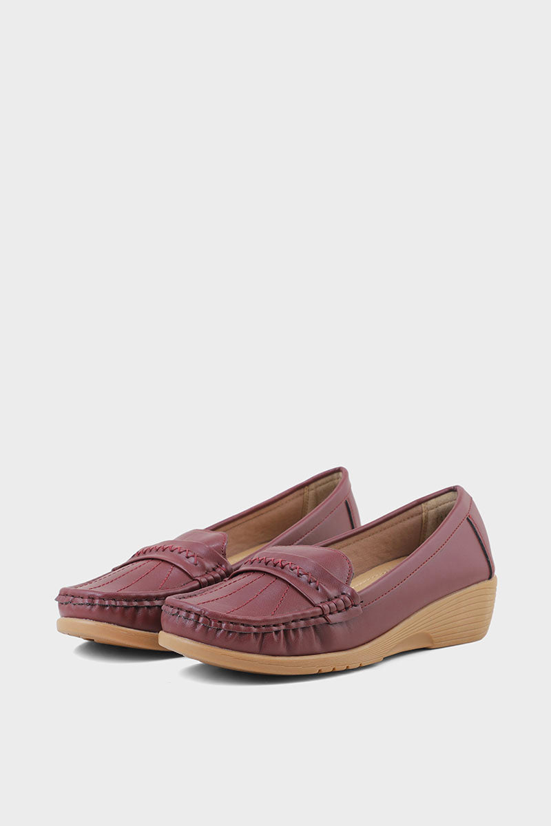 Casual Moccasin I41451-Burgndy