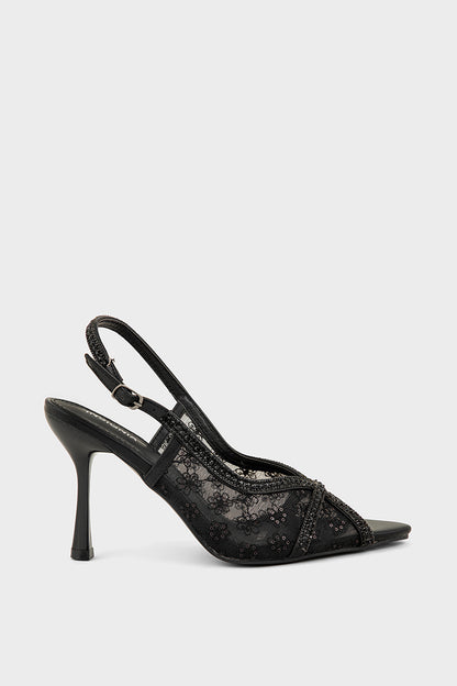 Party Wear Sling Back IP4050-Black