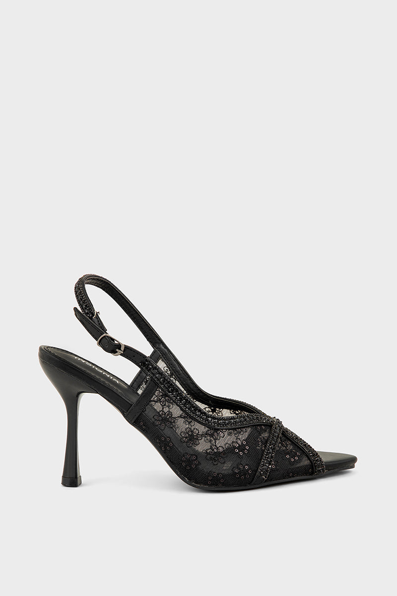 Party Wear Sling Back IP4050-Black