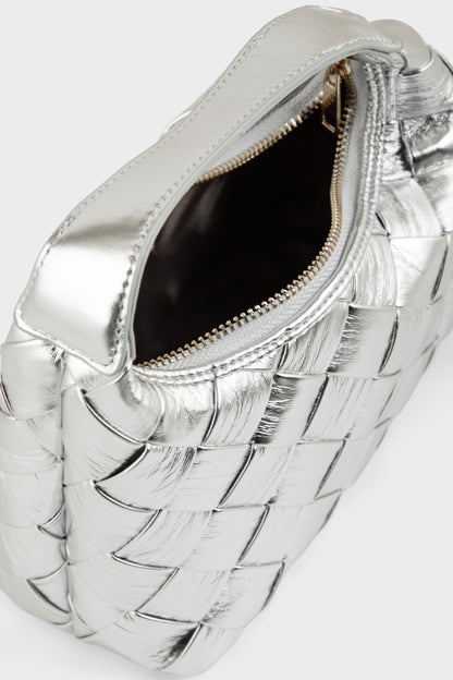 Party Wear Clutch BK4163-Silver