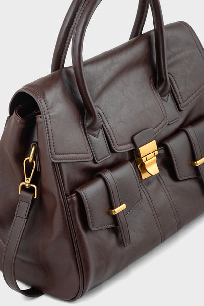 Satchel Shoulder Bags BH0226-Brown