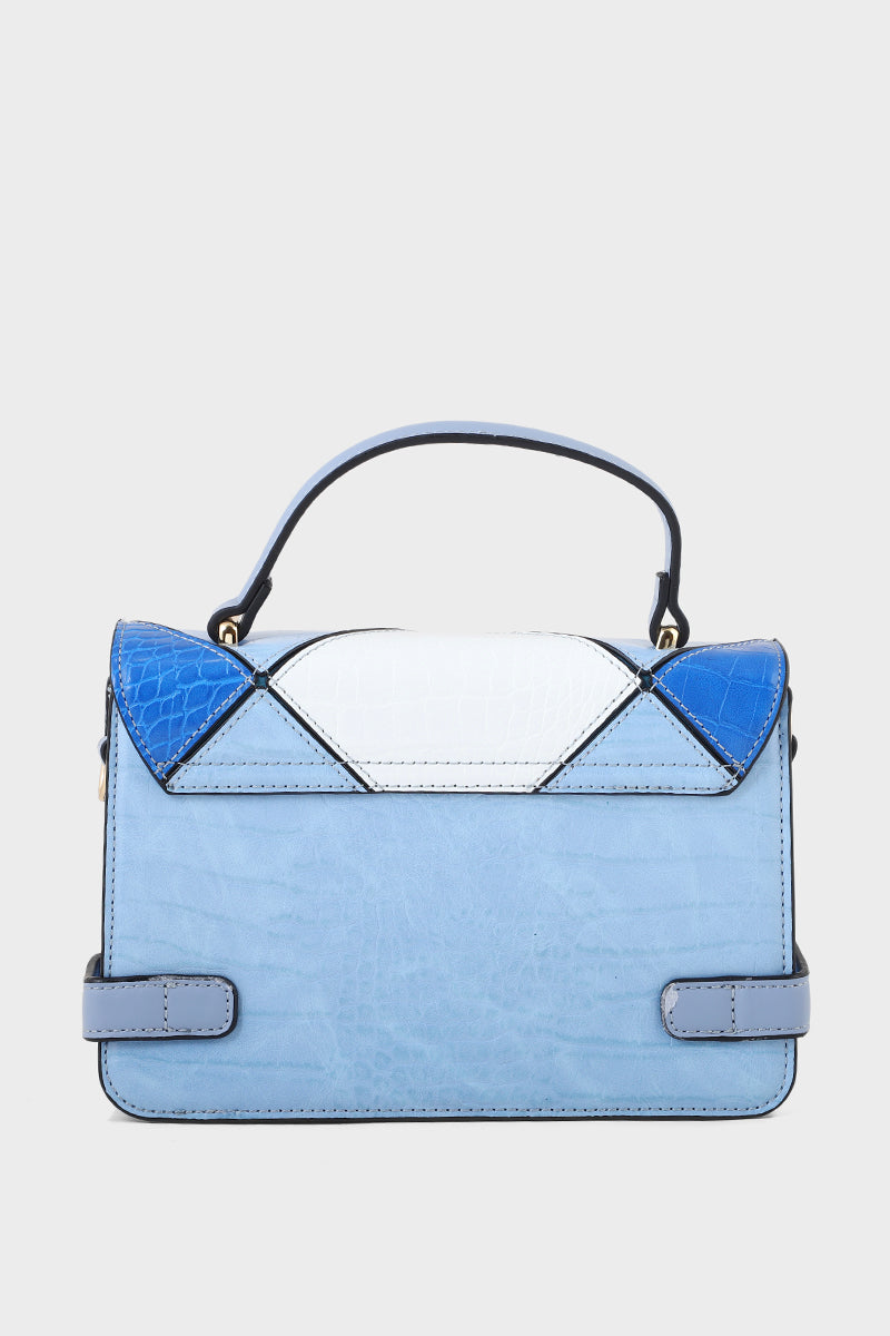 Trapeze Hand Bags B15119-Blue