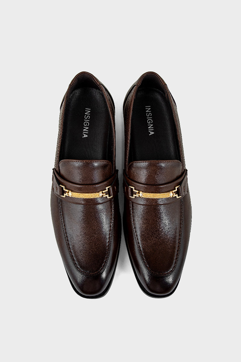 Men Formal Loafers MF7061-Dark Brown