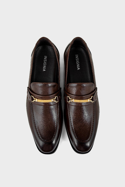 Men Formal Loafers MF7061-Dark Brown
