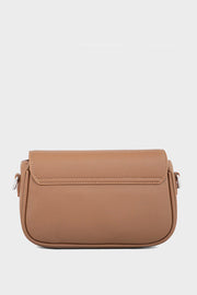 Flap Shoulder Bags BS2107-Brown