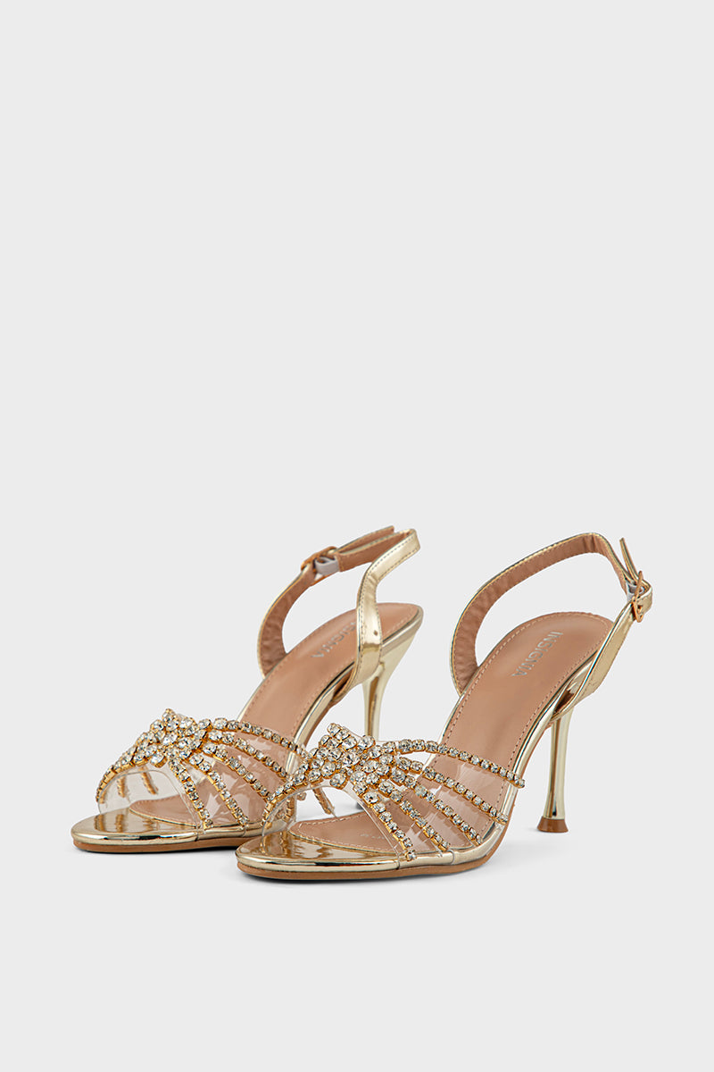 Party Wear Sandal IP2057-Gold