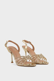 Party Wear Sandal IP2057-Gold