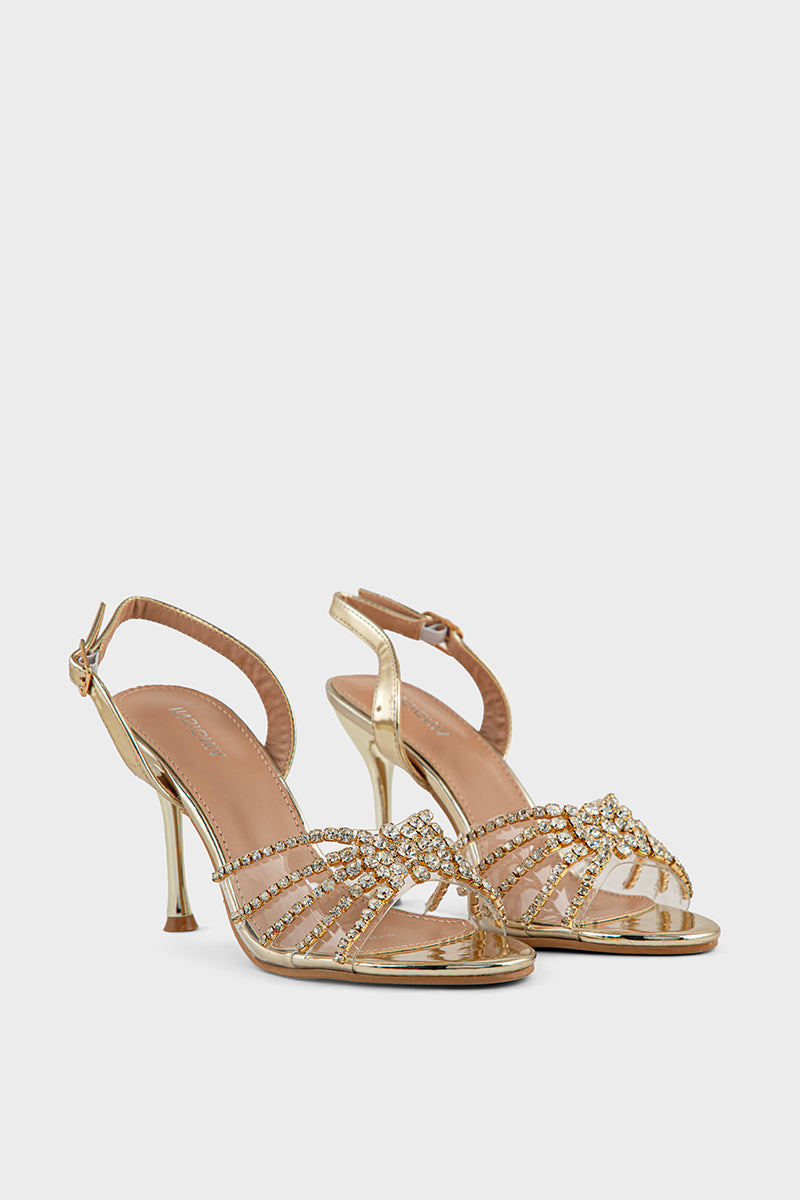 Party Wear Sandal IP2057-Gold