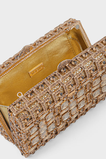 Party Wear Clutch BK4124-Gold