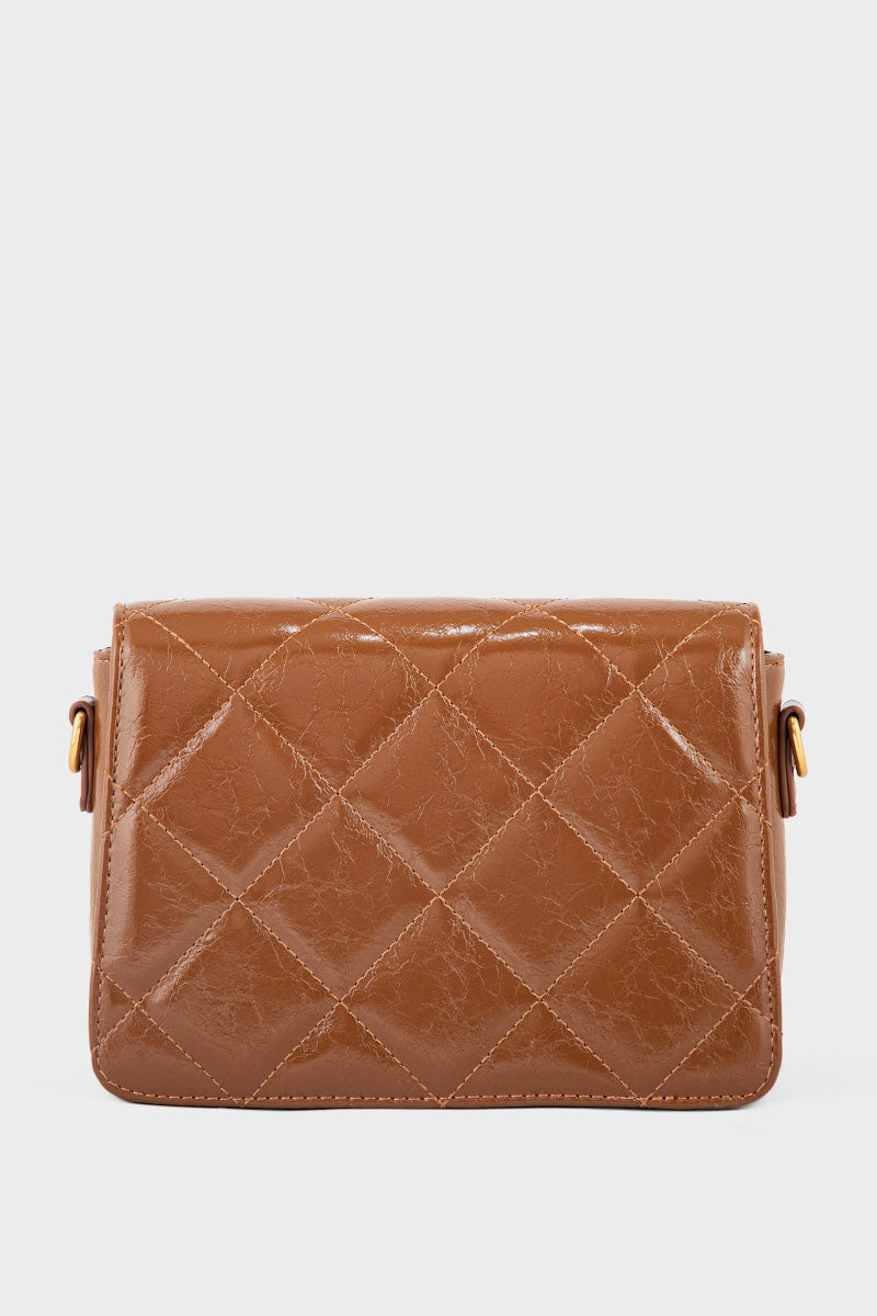 Flap Shoulder Bags BS2127-Tan