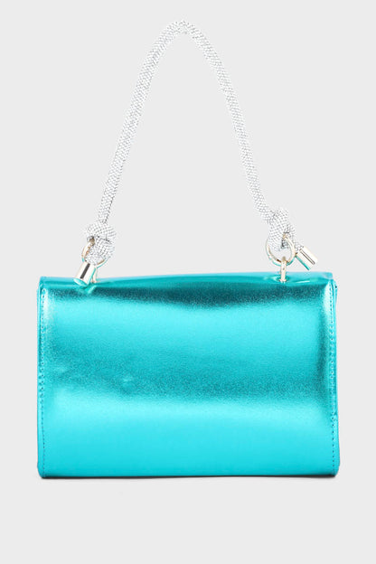 Top Handle Hand Bags BH0036-Teal Blue