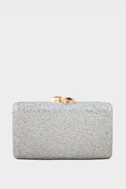 Party Wear Clutch BK4078-Silver