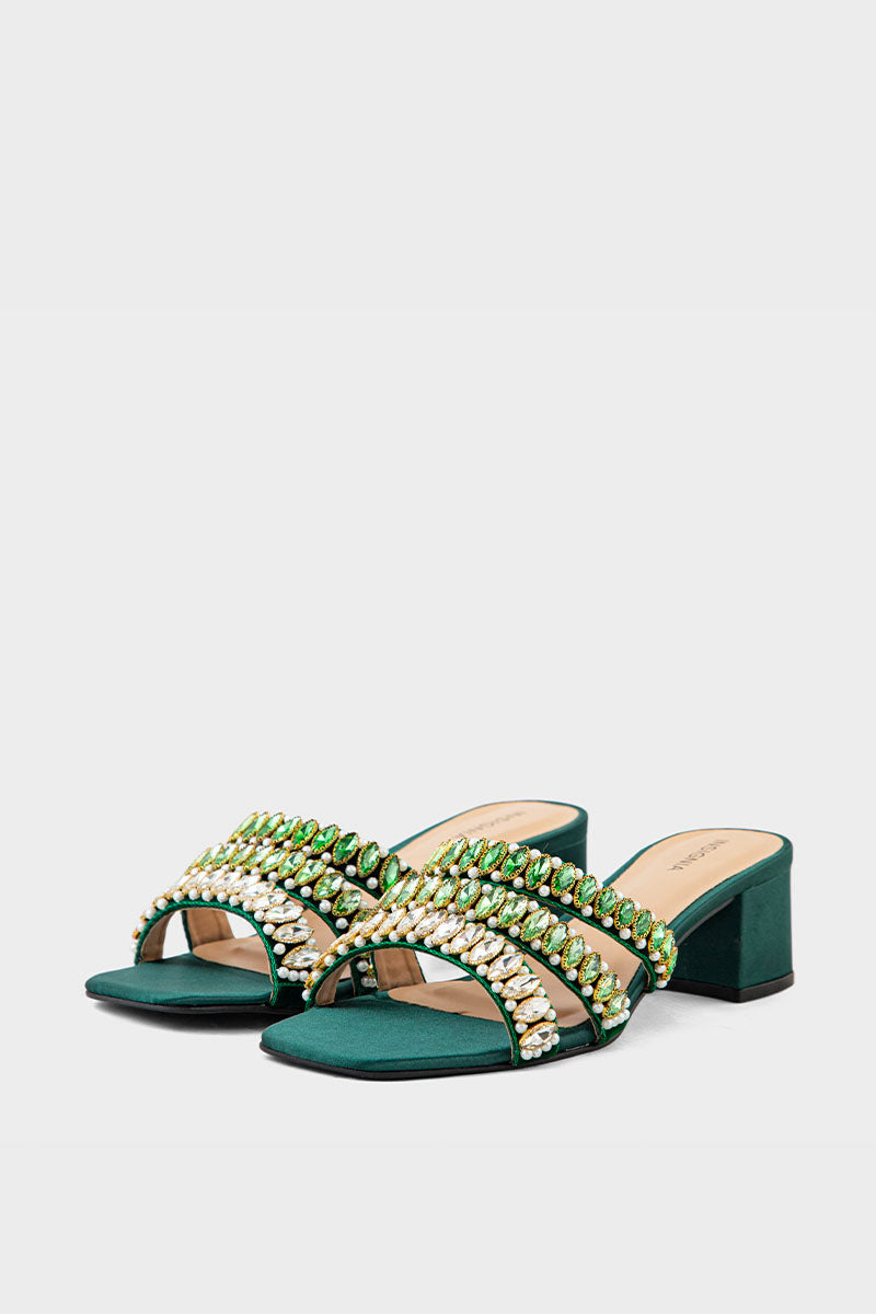 Party Wear Slip On IP0054-Green