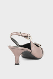 Party Wear Sling Back IP4039-Pewter
