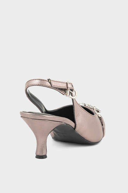 Party Wear Sling Back IP4039-Pewter